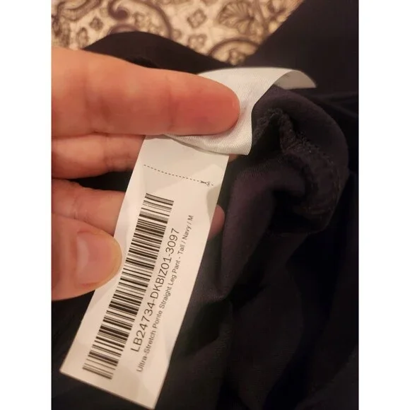 Quince Tall Pants Navy Ultra Stretch Ponte Straight Leg Pull On Pants Med TALL - Picture 5 of 8